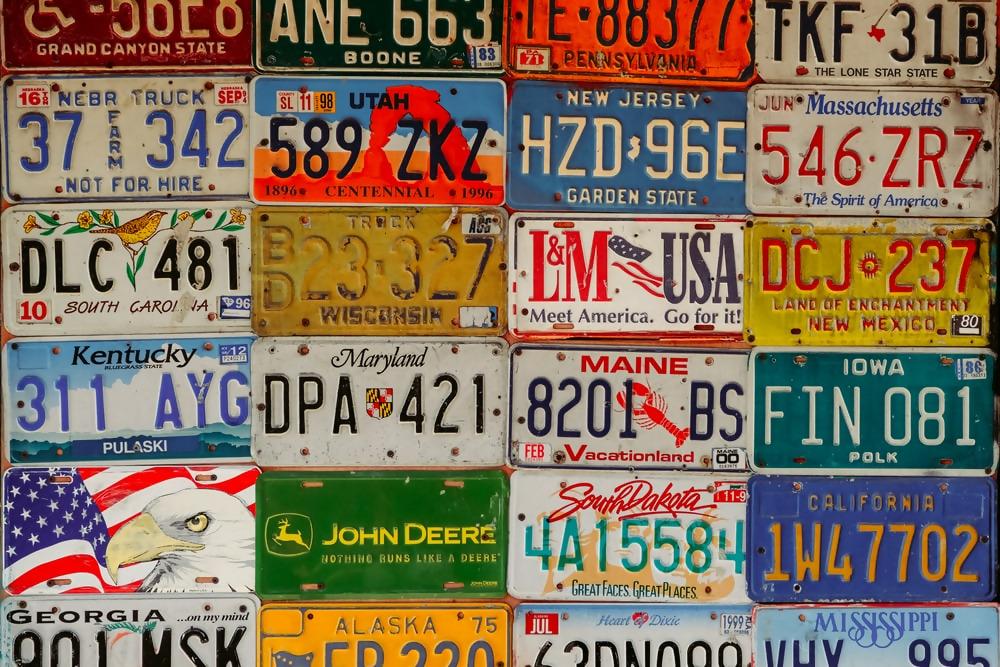 license plates by state