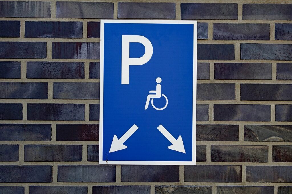 Disabled Parking - universal access sign