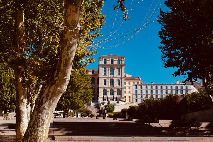 Disabled Parking - college campus building