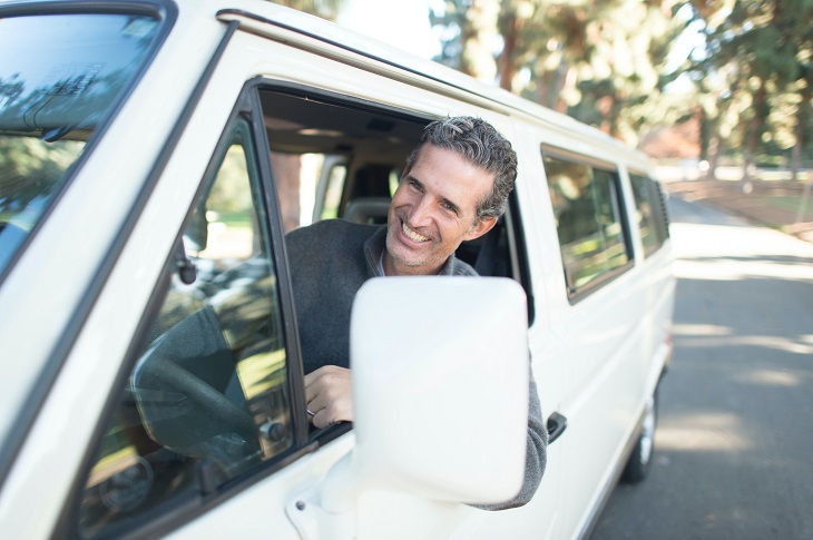 Disabled Parking - man in van