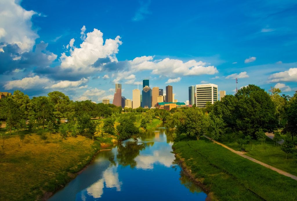 river near city of houston texas