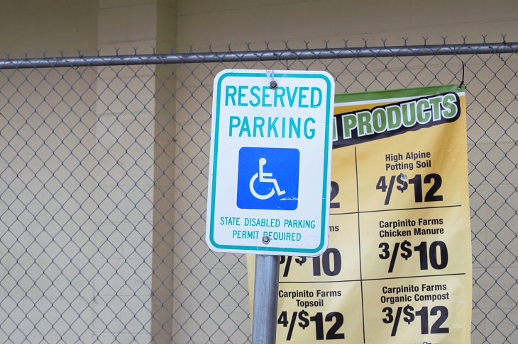 disabled parking sign