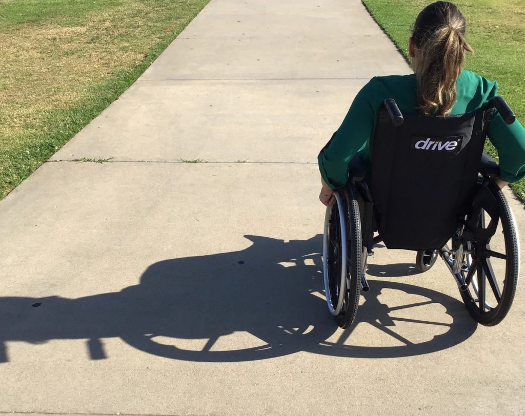 person using wheelchair