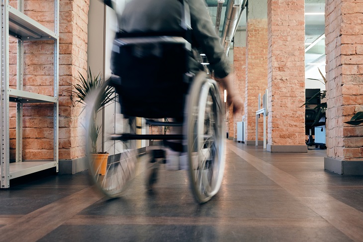 person using wheelchair