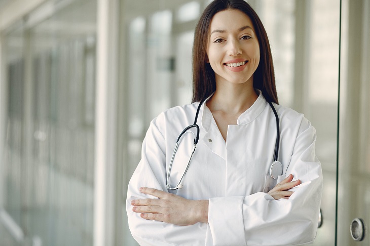 medical professional in lab coat